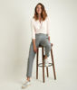 Picture of GENNA V-NECK DUAL-FABRIC BLOUSE